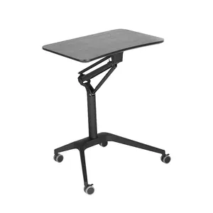 New Product Decorative Standing Teacher Round Large Manual Automatic Gas Lift 1M Height Adjustable Desk