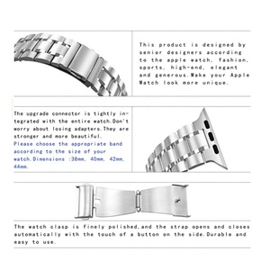 KeepWin Originale 2024 <span class=keywords><strong>Cinturino</strong></span> in <span class=keywords><strong>Acciaio</strong></span> Inossidabile con 5 Perle Metalliche per Apple Watch Serie 9 8 7 6 5 4 SE 3 2 1 - Product Image 4