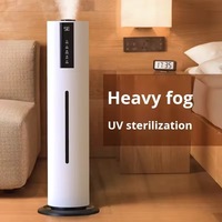 Humidificador de Aire Exclusivo Transfronterizo de 8L, Humidificador Ultrasónico de Pie para el Hogar, Unidad de Aromaterapia de Gran Capacidad, Plástico y Cerámica, Inteligente