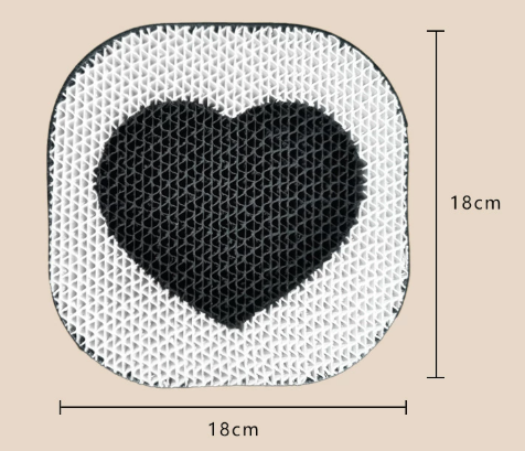 Mini coeur sur fond blanc