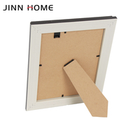 Cadre photo Jinn Home Vintage en bois foncé avec bordure dorée, 6x8 pouces, cadre photo classique pour la présentation sur table ou mur