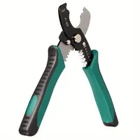 Pince à dénuder les fils de 8 pouces, ciseaux à couper les câbles, pince à dénuder 16-40mm, outils manuels vert/noir HT2177, 1 pièce