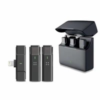 Kingwena — microphone à condensateur dynamique sans fil, pour Iphone, Power Bank, enregistrement, studio espion