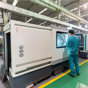 Токарный станок с ЧПУ Fanuc цена DMTG Dalian DT40 наклонная кровать CNC токарный станок для прецизионной резки металла
