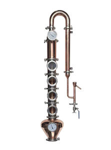 Alambic à reflux commercial 200L avec condenseur à pompe en cuivre et jauge de niveau, pour Whisky, Vodka, Gin, Éthanol, en SUS304 SUS316, Certification CE - Product Image 4