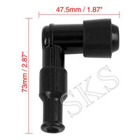 Schwarz Zündkerze Kappe Boot Wasserdicht Nicht Widerstand Für Honda CG125 GS125 GN125 WY125 CD110 Motorrad Teile Roller Dirt Bike ATV