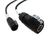 Disesuaikan 2-Pin konektor bulat adaptor udara untuk MC4 LP20 PVC terisolasi LED layar kabel perakitan tali pengaman