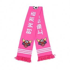 Promotion Sports Soccer Custom Printing logo <b>Scarf</b> <b>Mens</b> Fans <b>Scarf</b> with Tassel - Product Image 2
