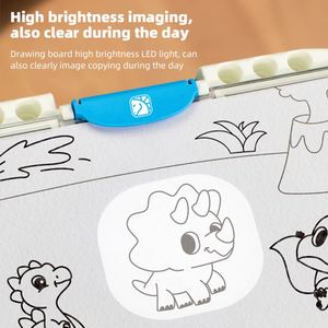 โต๊ะโปรเจคเตอร์วาดรูปสำหรับเด็ก ลายการ์ตูน ฉายภาพตามลวดลาย โคมไฟวาดรูป ของเล่น - Product Image 4
