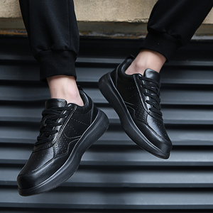Chaussures de sport pour hommes personnalisées, légères, style décontracté, noires, pour la marche - Product Image 5