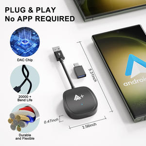 Adaptador inalámbrico Android Auto Carplay Dongle con cable Función inalámbrica OEM Carplay Android Auto Magic Box Convertidor divisor <span class=keywords><strong>de</strong></span> <span class=keywords><strong>audio</strong></span> - Product Image 6
