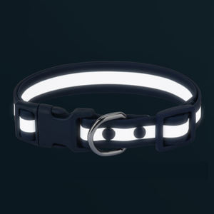 Kalung Anjing PVC Mewah Tahan Air, Mudah Dilepas, untuk Anjing Ukuran Sedang, Mudah Dibersihkan, Dapat Disesuaikan, Reflektif, Kalung Pelatih Hewan Peliharaan Grosir - Product Image 6