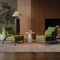 Fauteuil de salon minimaliste et simple, chaise confortable classique de Dubaï, fabriquée à Foshan