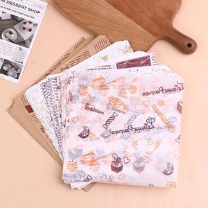 Wholesale Biodegradable Eco-Friendly Double Open Personalized Printing <b>Greaseproof</b> <b>Paper</b> Bag Wide Open Square Oil 17gsm - Product Image 5