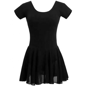 <span class=keywords><strong>Justaucorps</strong></span> de ballet en coton noir pour <span class=keywords><strong>femme</strong></span> <span class=keywords><strong>avec</strong></span> jupe en mousseline de soie Costumes de <span class=keywords><strong>danse</strong></span> pour adultes Vêtements de <span class=keywords><strong>danse</strong></span> d'entraînement - Product Image 5