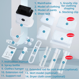Stiratrice e Asciugatrice Portatile per Vestiti, Mini Macchina Automatica Intelligente per Stirare e Asciugare <span class=keywords><strong>Camicie</strong></span> e Abbigliamento - Product Image 6