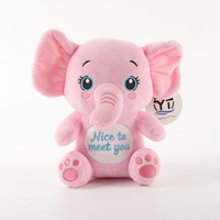 Peluche géante personnalisée YT, éléphant apaisant, jouet en peluche en coton PP, compagnon de sommeil câlin et mignon pour bébés et enfants, 31-50 cm