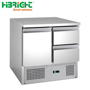 <b>Stainless</b> <b>Steel</b> Commercial Salad Bar Sandwich <b>Prep</b> <b>Table</b> Refrigerator Chiller Saladette - Product Image 4