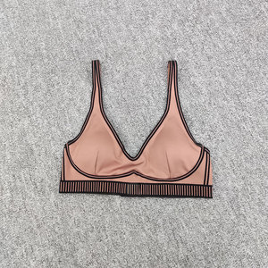 Airlift <strong>Line</strong> up Bra Flocking Print Custom <strong>Design</strong> Women's Skinny Adjustable Straps Yoga Running Sport Bra - Product Image 1