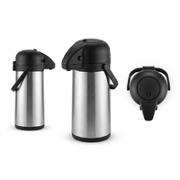 Carafe isotherme en acier inoxydable de 1,9 L, 2,2 L, 3 L, distributeur de café sous vide pour hôtel, bureau