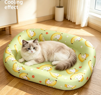 Housse de lit pour chien en soie glacée, drap de protection lavable pour animaux de compagnie, housse de lit pour chat amovible, lit pour animaux de compagnie toutes saisons