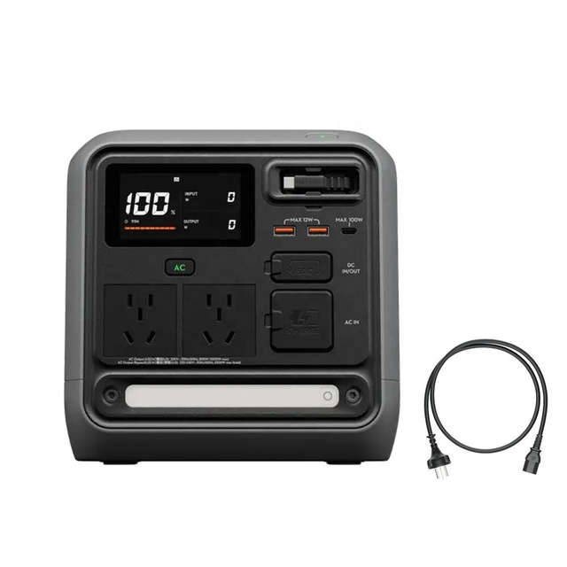 DJI POWER 1000 Mini Portable Power Station 1008Wh LiFePO4 Battery Solar Generator Charging Station Home Energy Storage System