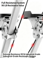 Máquina de Escalada Vertical Plegable ATHSPO, Capacidad de Peso de 300 Libras, Simulador de Escaleras Silencioso con Contador LCD