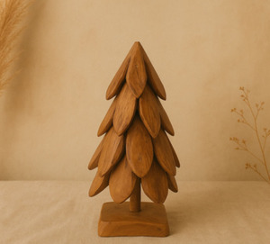 Decoración Navideña de Madera Hecha a Mano, Estilo Rústico, Adorno de Mesa para el Hogar, para Sala de Estar, Uso en Interiores - Product Image 1