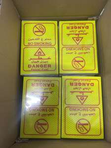 Pegatinas Reflectantes del Fabricante para Vehículos Largos, Camiones y Remolques, 20cm*20cm, 10cm*45cm, Material Reflectante <span class=keywords><strong>de</strong></span> <span class=keywords><strong>Peligro</strong></span> - Product Image 5