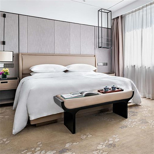 Juego de Muebles de Dormitorio Contemporáneo para Hotel de 5 Estrellas, Personalizable, con Base de Cama de Madera Tamaño Queen/King, Cabecera y Mesita de Noche - Product Image 6