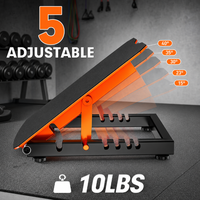 Planche inclinée réglable pour squats, étirements des mollets, soulagement de la fasciite plantaire, capacité 600 LBS, robuste, antidérapante, OEM ODM, logo personnalisé