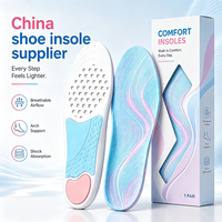 Semelles orthopédiques respirantes personnalisées OEM ODM pour le confort sportif, soutien de la voûte plantaire, soulagement de la fasciite plantaire et de la douleur au talon, inserts pour chaussures de travail et bottes