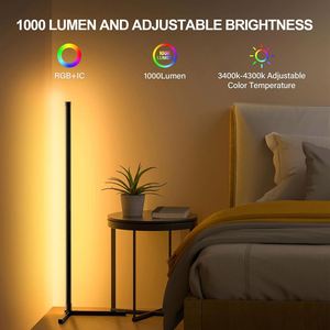 RGB Illusion Color Ambience Floor Lamp for Living Room Bedroom WIFI Wall Lamp Music Festival Play for Night <b>Lights</b> - Product Image 6