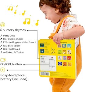 My First Interactive Sound Board Book for Kids Touch & Feel Musical Rhyme Enhancing Early Learning <span class=keywords><strong>Experience</strong></span> - Product Image 4