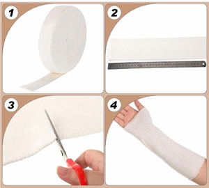 Pansement <span class=keywords><strong>tubulaire</strong></span> élastique en gaze pour protection sportive, certifié CE, 7,5 cm x 5 yards, pour <span class=keywords><strong>bras</strong></span> - Product Image 4