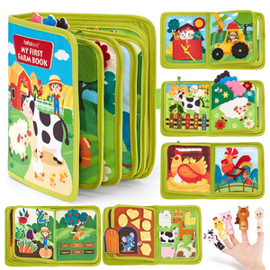 Kit Libro Sensoriale Fai-da-Te in Feltro per Bambini, Regalo Promozionale di Lusso, Libro delle Attività Personalizzato Montessori - Product Image 1