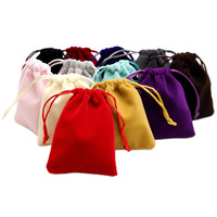 Sac en toile de coton personnalisé en gros, petit, recyclé, coloré, avec cordon de serrage, emballage avec logo