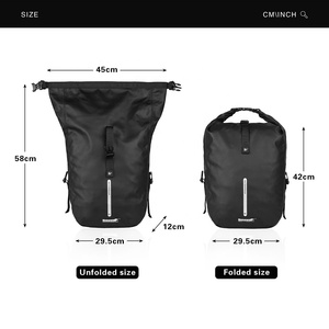 Rhino walk <span class=keywords><strong>Bike</strong></span> Pannier Wasserdichte 20L Fahrrad Fahrrad tasche Sattel tasche Travel Double Luggage Pannier <span class=keywords><strong>Bag</strong></span> - Product Image 2