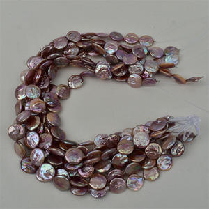 Perlas Barrocas Naturales de Agua Dulce de 15-16 mm, Fuertes, para DIY, Accesorios para Collares, Perlas Sueltas Blancas y Rosas - Product Image 1