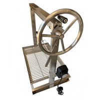 Gril moderne en acier inoxydable à charbon de bois de 30 pouces GK740E Système de levage à cliquet pour Asado Parrilla Santa Maria Cuisine Argentine