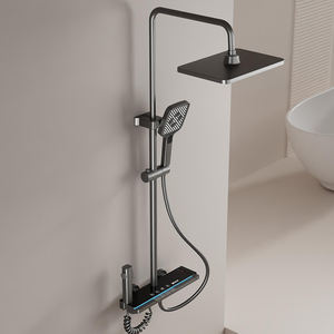 ชุดฝักบัวอาบน้ำอเนกประสงค์พร้อมจอแสดงผลดิจิตอล ผลิตจากเซรามิกขัดเงา ควบคุมอุณหภูมิแบบเทอร์โมสแตติก ขายตรงจากโรงงาน - Product Image 2