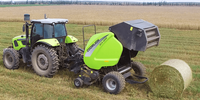 Vente en gros de presse à balles de foin de paille série 9YZ 66kw, mini presse à balles de foin rondes à vendre