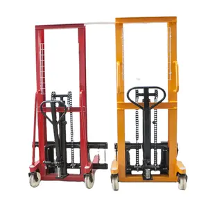 Empilhadeira De Mão De Elevador Hidráulico Barato 1 Ton Lifter Manual Pallet Stacker