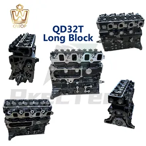 Nuevo montaje de motor automático motor diésel 3.1L QD32T culata de bloque largo completa compatible con camioneta Homy Caravan