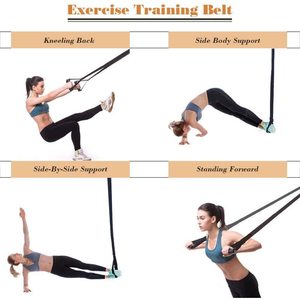 Adjustable Fitness Training Belt <b>Nylon</b> Webbing With Resistance Buckle For Home Workout Equipment - Product Image 4