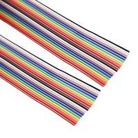 Cable de cinta de Color plano FFC 1,27mm 8P 10P 16P 20P 40P 50P 64P UL21311 Cable eléctrico aislado FRPE libre de halógenos