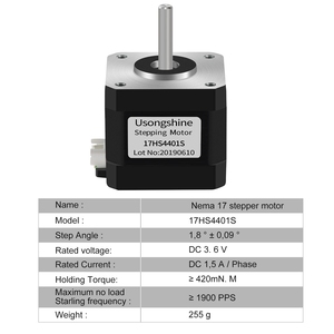 Impresora 3D 4-plomo Nema17 Motor paso a paso 42 motor Nema 17 motor <span class=keywords><strong>17HS4401S</strong></span> para CNC con línea DuPont - Product Image 2