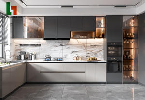 Set di <span class=keywords><strong>Mobili</strong></span> da <span class=keywords><strong>Cucina</strong></span> Moderni Personalizzati con Finitura Lucida, Idea di Design per Interni - Product Image 3