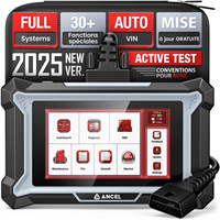 Herramienta de Diagnóstico ANCEL DS160, 28 Funciones de Reinicio, Función Completa, Escáner OBD2 para Porsche, Benz, KIA, Ford