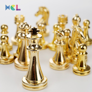 XCL Wholesale High-Grade Metal <strong>Chess</strong> Gold Black 29*29cm Zinc Alloy <strong>Chess</strong> Games Set Marble <strong>Pattern</strong> <strong>Chess</strong> <strong>Board</strong> - Product Image 5